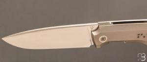    Couteau  " FiF20 Braille " custom par Philippe Jourget - Titane et CPM-154CM