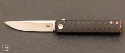 Couteau " CHNOPS " de poche Fox - Fibre de carbone - FX.543CFBR