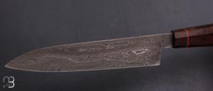   Couteau " Hocho " par Anthony Brochier - Damas feuilleté et gidgee