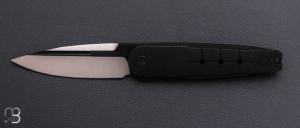    Couteau " Hull WE24046-1 - 025/200 " WE KNIFE - Blackwashed Titanium et Böhler M390
