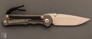 Couteau Large Inkosi Drop Point Chris Reeve - Canvas Micarta et CPM MagnaCut