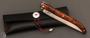    Couteau " Laguiole 14 cm " fait main par Jérôme Latreille - Ironwood et 14c28N