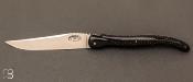   Couteau Laguiole 18 CM de Jérôme Lamic - Corne noire et 14C28N