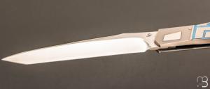    Couteau " Laguiole Météor " custom par Jean-Pierre Suchéras - Titane et lame en RWL34