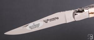      Couteau Laguiole en Aubrac - Ivoire de mammouth - doubles platines