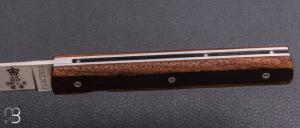   Couteau " Le Français " par Atelier Perceval - Noyer "Enfield" et 19C27