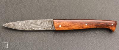  Couteau " Le Lombard" par Fontenille-Pataud - Bois de fer et Damasteel
