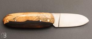   Couteau  " Le Manu " par La Bonne Trempe - Ebène du Mozambique et 14c28