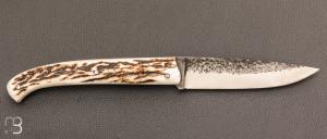    Couteau " Le Nayrac " de Jérôme Lamic - Bois de cerf