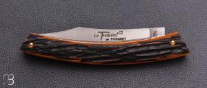   Couteau Le Thiers 13CM par Cognet -  Os cerfé et 14c28N