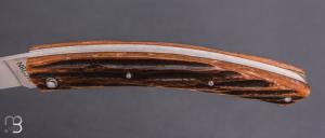   Couteau Le Thiers 11CM par Cognet -  Os cerfé et 14c28N