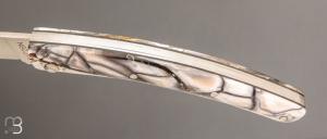   Couteau Le Thiers 11CM par Cognet - Pulpe d'ivoire de mammouth