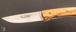 Couteau  "  Le Vosgien " en buis par Joël Grandjean