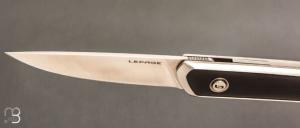    Couteau " Le Galeriste Titane LPO " button-lock par Lepage Knives - Ebène