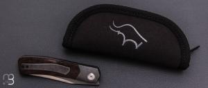    Couteau "Liner-lock" custom par Guy Poggetti - Micarta WW2 et elmax