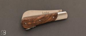 Couteau " London 11 cm Palanquille arrière " par Fontenille-Pataud - Noyer