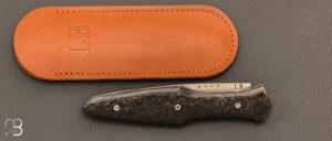  Couteau " Magna Pinna " fait main par Laraud Blade  - Fibre de carbone et 14C28