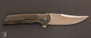 Couteau  " Mini Wyvern "  tactique custom frame-lock flipper par Walter Randolph