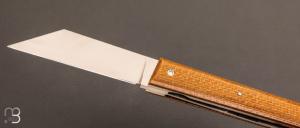 Couteau "  Montpellier " custom micarta et RWL-34 par Claude Giraud