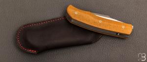 Couteau  "  New Hardy " custom par Rémi Lavialle - RWL34 et micarta Westinghouse