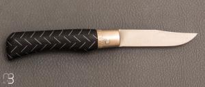 Couteau de poche Old Bear Noir/Aluminium taille S