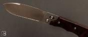 Couteau de poche "piston amorti" par Éric Parmentier - Bois de fer d'Arizona