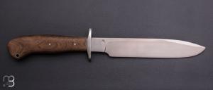    Couteau " Panama Fighter " fixe custom par Sean Mc Williams - Micarta canvas et lame forgée main en acier inoxydable CPM S35VN