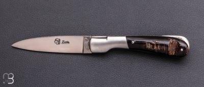   Couteau "Pialincu Corse 10.5cm" par Fontenille-Pataud - Corne de Buffle