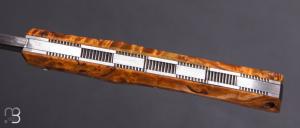    Couteau "Pièce unique" par Alessandro Simonetti - Bouleau et damas
