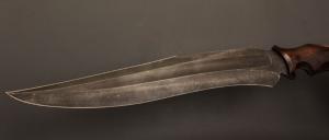    Couteau " Pièce unique XXL " fixe de Samuel Lurquin - Bois de fer d'Arizona et W2