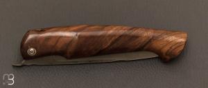 Couteau  "  Piémontais " par Mickael Moing - Noyer et 100Cr6
