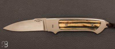  Couteau  "  Prototype Tail Lock " stag par Dietmar F. Kressler - Stag