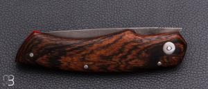    Couteau " Quetsche à friction " par Louis Contat - Bocote et acier XC100