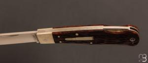 Couteau " Reminton Replica #107 " par Jess Horn - Jigged Bone et ATS-34