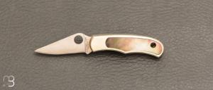   Couteau SPYDERCO BUG maillechort / abalone - C133AP
