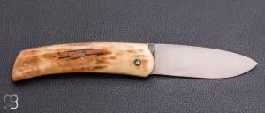   Couteau " Saint Guilhem " de Robert Beillonnet - Ivoire de mammouth et RWL34