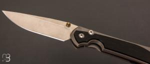 Couteau " Sebenza 31 Large Bog Oak inlay " L31-1100 de Chris Reeve 