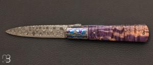 Couteau "  Sfilato Purple  " par Carlo Cavedon - CavedonArt