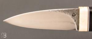 Couteau  "  Shean Dhu  "  Ébène et C130 de Jean Paul Sire