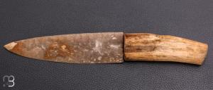 Couteau " Silex blond et bois de cerf " par Kévin Chartier