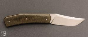   Couteau " Slipjoint " custom par Guy Poggetti - Micarta et 14c28n