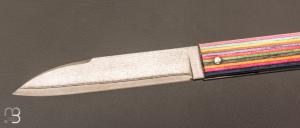  Couteau " Slipjoint " custom  par Nicolas Couderc - Stamina et VG10 Suminagashi