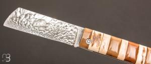 Couteau  "  Snard " Cristal Steel par Tom Fleury - Mammouth