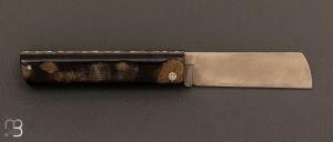 Couteau " Snard " par Tom Fleury - Croûte de buffle