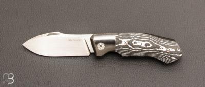    Couteau " Spike " de collection par Olivier Ouertal - Fatcarbon / Zirconium et RWL34