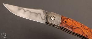 Couteau  " Stan " custom ironwood et RWL-34 par Maxime Belzunce