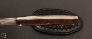   Couteau  "  Talar " custom par Anthony Brochier - Ironwood et lame damas