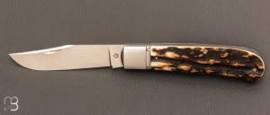   Couteau " Trapper " Stag de Ken Steigerwalt