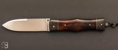  Couteau " Violon" par Philippe Lemonnier - Bois de fer d'Arizona et RWL34 