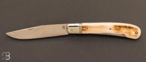 Couteau  "  Yatagan 2 pièces  " RWL-34 et ivoire de mammouth par Romain Alvarez